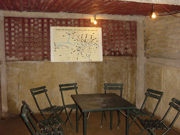 Underground command post of Gen. de Castries